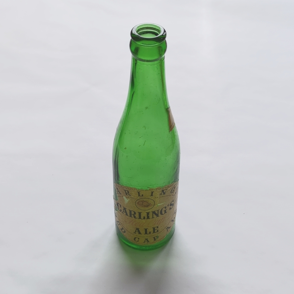 (3 for $20) Early Carling's Red Cap Ale Bottle (1953)